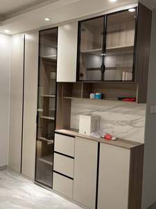 Armoire à vin en mélamine minimaliste, résistante à l'humidité, simple et généreuse, armoire à vin en verre, armoire murale - Product Image 3