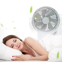 Vente en gros Ventilateur de table solaire rechargeable multifonctionnel de 8 pouces Ampoules LED 3W à 7 pales Ventilateur de panneau solaire