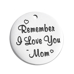 Tuỳ Chỉnh Công Ty Thương Hiệu Logo Đóng Dấu Khắc Kim Loại Đồ Trang Sức Vòng Shaped Blanks Thẻ Charms Với Jump <span class=keywords><strong>Ring</strong></span> - Product Image 5