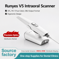 Escáner Intraoral Original Runyes 3DS V5 Pro, Profundidad de Escaneo de 25 mm, Escaneo con IA de Alta Precisión de 10 μm, para Implantes y Ortodoncia, con Software Gratuito