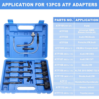 Extracteur de fluide pneumatique 6L avec 14 pièces adaptateurs ATF distributeur ensemble Auto Transmission fluide remplissage huile fluide extrait Kit
