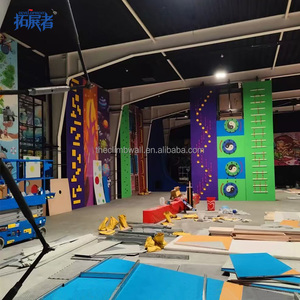Mur d'escalade pour enfants, sécurité avant tout, zone d'escalade amusante pour <span class=keywords><strong>parc</strong></span> de trampolines commercial - Product Image 1