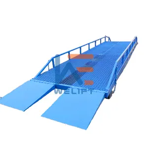 5ton 6ton hydraulic dock ramp truck mobile loading unloading yard ramp