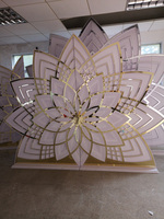 Décorations de mariage de luxe NIKA, panneau en acrylique PVC avec motif de lotus, support en acrylique pour la décoration de la scène de mariage