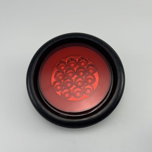 Anillo <span class=keywords><strong>fluorescente</strong></span> de 3 cables, cubierta de goma suave, enchufe impermeable, luz trasera redonda de 4 pulgadas, parada de freno, luces de marcador traseras - Product Image 4