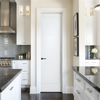 Porte intérieure moderne préfinie à âme pleine style Shaker, insonorisée, en bois, avec panneau MDF pour appartement