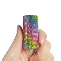 Porte-clés d'autodéfense pour femme avec alarme, coque en strass