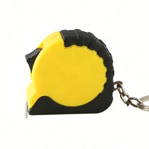 Mètre Ruban Promotionnel Portable Mini en Acier de 1M avec Revêtement en Caoutchouc et Logo Personnalisé pour Porte-clés - Product Image 6