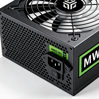 Alimentation PC Gaming Premium RGB 450/550/650/750/850W PRO MW-500 avec Ventilateur Silencieux et Sortie Stable