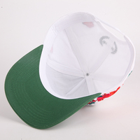Topi Baseball Bordir Berkualitas Tinggi Grosir, Desainer Topi Baseball Dua Warna, Topi Baseball 5 Panel Custom