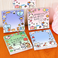Bloc-notes autocollants mignons pour enfants, impression d'animaux de dessin animé, DIY, Kawaii, haute qualité