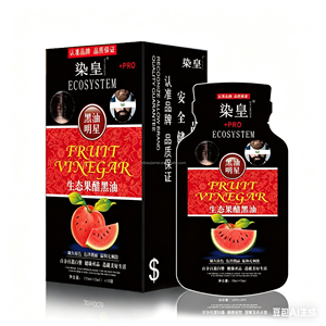 DYE EMPEROR Fruit ------ Teinture capillaire noire au <span class=keywords><strong>vinaigre</strong></span>, 30 ml x 10 petits sachets, 100 % <span class=keywords><strong>de</strong></span> couverture des cheveux gris, pratique et facile à utiliser - Product Image 3