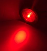Feu de gabarit latéral rond LED de 2 pouces, rouge, ambre, blanc, avec œillet, certifié SAE DOT, étanche IP67, pour remorque, camion, camping-car