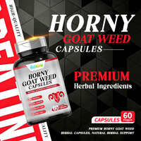 Extrait de Horny Goat Weed de qualité alimentaire avec vitamines, marque privée OEM, 60 capsules/flacon, capsules d'extrait de Horny Goat Weed