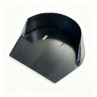 Pièces sur mesure en tôle d'acier inoxydable, service de soudage, finition brossée, couvercle incurvé, pièces de fabrication en tôle
