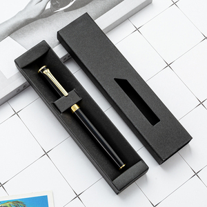 Customized mini order transparent paper pen packaging gift, cheap packaging pen gift box printing logo