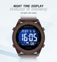 Montre-bracelet NAVIFORCE 7108 avec rétroéclairage, mode féminine, décontractée, étanche, boîtier en plastique, multifonctionnelle, montre lumineuse pour femme