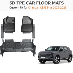 Tapetes de Piso Personalizados de TPE Ecológico de 3.5mm de Grosor para Changan CS55 Plus LHD 2022-2025, Impermeables, Resistentes a la Intemperie, para Todo Tipo de Clima - Product Image 1