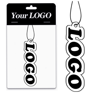 Ambientadores de Papel <span class=keywords><strong>para</strong></span> Coche Personalizados con Logotipo Sublimado, Troquelados a Medida, en Blanco, <span class=keywords><strong>para</strong></span> Colgar en el Coche - Product Image 1