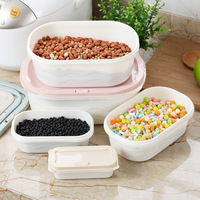 Boîtes de stockage des aliments carrées sans Bpa, micro-ondable, boîte de stockage des aliments, récipient de stockage des aliments hermétique et chauffant