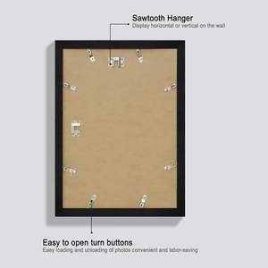 Cadres en bois MDF de style moderne pour la maison, tailles A3/A4 pour photos, peintures, œuvres d'art, décoration, livraison directe d'usine - Product Image 5