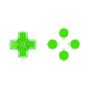 ปุ่ม D-pad แบบสองสีเขียวและใส สำหรับเปลี่ยนปุ่มแอคชั่นแบบกำหนดเอง ไม่มีลายตัวอักษร สำหรับคอนโทรลเลอร์ PS5 - Product Image 3