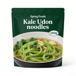Nouilles Udon végétaliennes à faible teneur en sodium, à base de blé dur et de chou frisé, <span class=keywords><strong>repas</strong></span> instantané <span class=keywords><strong>végétarien</strong></span> cuit - Product Image 2