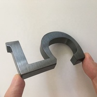 Lettre en métal en acier inoxydable 3d lumière led lettre signe extérieur en acier inoxydable signalisation personnalisé led lettres pour les entreprises