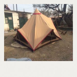 <span class=keywords><strong>Tente</strong></span> <span class=keywords><strong>de</strong></span> cabine en toile avec deux poteaux en aluminium <span class=keywords><strong>Tente</strong></span> <span class=keywords><strong>de</strong></span> randonnée extérieure 3x3 avec deux portes Structure <span class=keywords><strong>de</strong></span> deux chambres à coucher à couche unique - Product Image 1