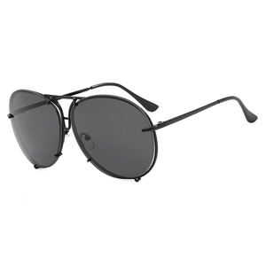 2024 New Fashion Toad-Shaped <b>Sunglasses</b> Retro Large UV400 Polarized Women's Metal <b>Sunglasses</b> European American Ins Children - Product Image 6