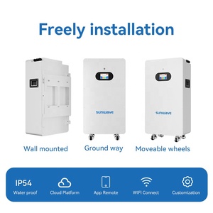썬웨이브 51.2볼트 저전압 314Ah 15kWh 16kWh 스탠드형 수직 8000 딥사이클 리튬인산철 배터리 (바퀴 포함) - Product Image 2