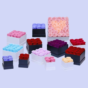 Fiori Conservati in Elegante Confezione <span class=keywords><strong>Regalo</strong></span>, Rose Eterne Reali in Scatola di Cartone, <span class=keywords><strong>Regalo</strong></span> <span class=keywords><strong>Romantico</strong></span> Personalizzato <span class=keywords><strong>per</strong></span> <span class=keywords><strong>Lei</strong></span>, Fidanzata, Moglie, Mamma - Product Image 4
