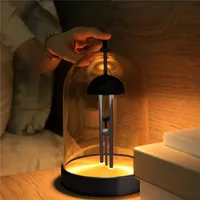 Amber festivali hediye başucu yatak masası lambası şarj uzun pil dokunmatik dimmer masa lambası Metal akrilik abajur gece lambası