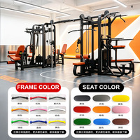 Équipement de musculation professionnel, machine à crossover à 8 stations pour la musculation et le fitness