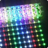 Écran LED en maille couleur ultra-lumineux IP65 étanche pour affichage extérieur en magasin, solution de présentation flexible avec SDK pour ascenseurs