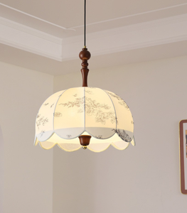 Lámpara Colgante LED Boho de Estilo Francés Retro para Sala de Estar, Dormitorio, Techo de Madera y Tela, Decoración para el Hogar, Restaurante, Comedor, Hotel, Estilo <span class=keywords><strong>Wabi</strong></span> - Product Image 2