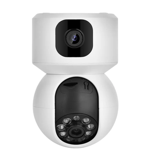 Caméra pour animaux de compagnie V380 à double écran WiFi 360° °   Caméra de surveillance inclinable et orientable avec application, télécommande, détection de mouvement, caméra IR pour la maison, le bureau, le magasin - Product Image 2