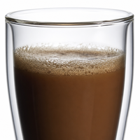 Tasses à café personnalisables avec logo, grandes, transparentes, à double paroi, isolées, en borosilicate, écologiques, 600 ml, pour boissons chaudes, espresso, thé, latte