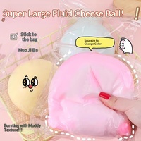 Jumbo Fluid Cheese Squishy Ball Toy Rubber Slow Rising Watery Kneading Gooey Squeeze Stress Relief Fidget for Girls Boys 14+
