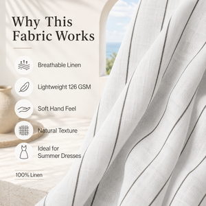Tissu 100% Lin, Coton et Bambou en Gros pour l'Industrie du Vêtement - Vente Directe d'Usine - Tissu pour Robe Femme - Product Image 6