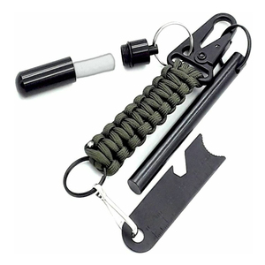 Kit <span class=keywords><strong>de</strong></span> tige ferro <span class=keywords><strong>de</strong></span> ferrocerium <span class=keywords><strong>de</strong></span> survie tactique <span class=keywords><strong>de</strong></span> 4 pouces avec poignée <span class=keywords><strong>de</strong></span> lanière Paracord - Product Image 1