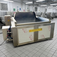 Marmite de marinade à vapeur alvéolée, machine de cuisson à panier perforé à décharge automatique hydraulique pour atelier de snacks