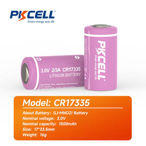 3v Cr123aリチウムドライ一次電池セル1600mah Cr123 Cr17335 Limno2主に家電玩具用 - Product Image 6