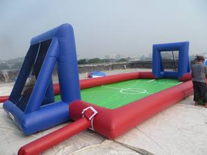 Ticari PVC şişme plaj futbol sahası 2 gol etkileyici sabun futbol sahası satılık 3 yıl garanti - Product Image 4