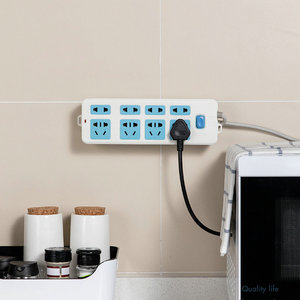 Support mural pour multiprise sans perçage, <span class=keywords><strong>fixation</strong></span> <span class=keywords><strong>adhésive</strong></span> et organisateur de câbles - Product Image 6