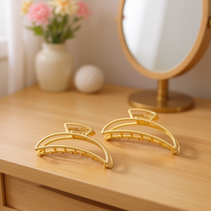 Fermaglio per capelli a forma di mezzaluna da 7,5 cm, accessorio per capelli alla moda per donna - Product Image 3