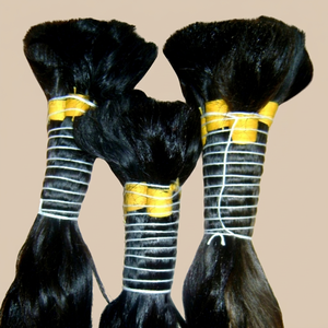 Extensions de cheveux humains vierges Remy indiens bruts en gros, 100 % naturels, double trame, toutes couleurs, qualité supérieure - Product Image 1