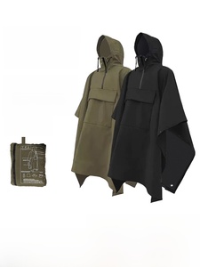 Outdoor Modern Simple Waterproof <b>Raincoat</b> Climbing Ultra-light Cam Hiking Tee-in-One Can Be Used As Tent Mat GTX Material - Product Image 4