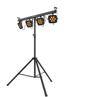 Luces Par LED RGBW para Espectáculos de Baile, Lámpara Par LED para DJ, Sistema de Iluminación Completo de 4 Barras, Iluminación de Escenario