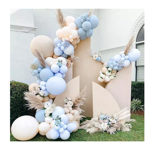 Baby Shower Qualatex Anniversaire décoration Bébé Bleu Ballons Guirlande <span class=keywords><strong>Kit</strong></span> Pastel Lumière <span class=keywords><strong>Arche</strong></span> pour la fête - Product Image 1